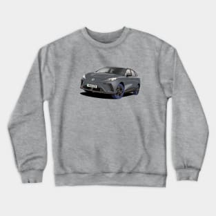 MG 4 Electic Car in Grey Crewneck Sweatshirt